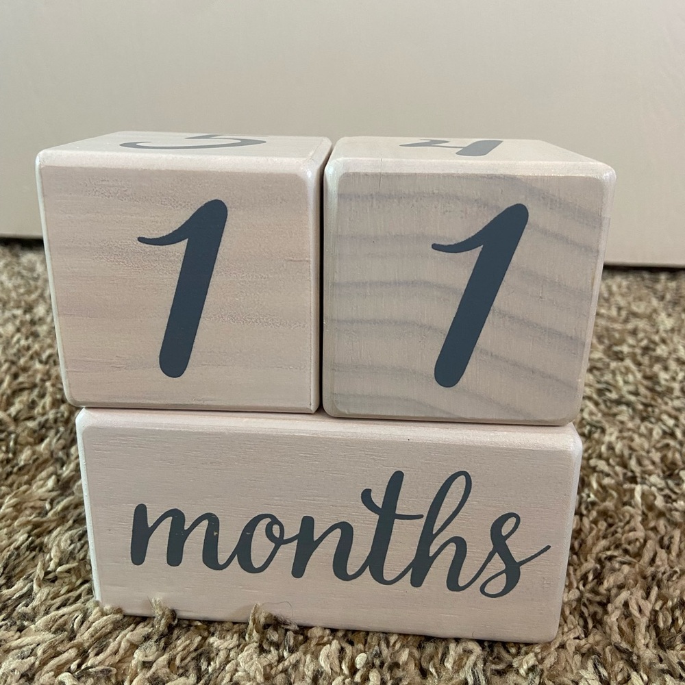 Wooden Milestone Blocks - Gray